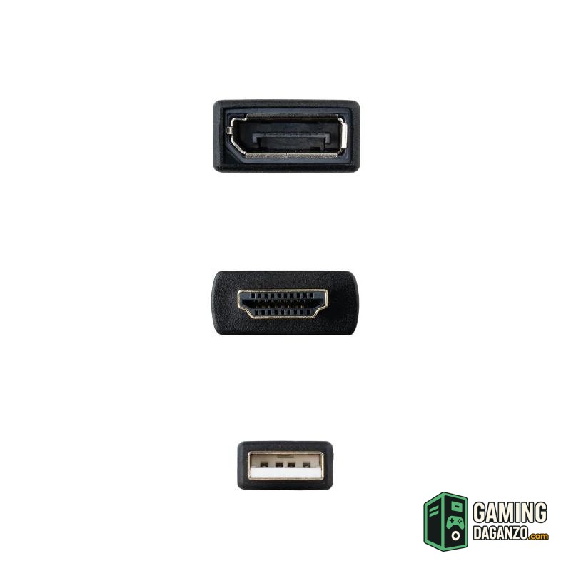 Nanocable Conversor HDMI/M a DP/H Negro 20 cm-Accesorios Imagen y Sonido-1 Gamingdaganzo.com