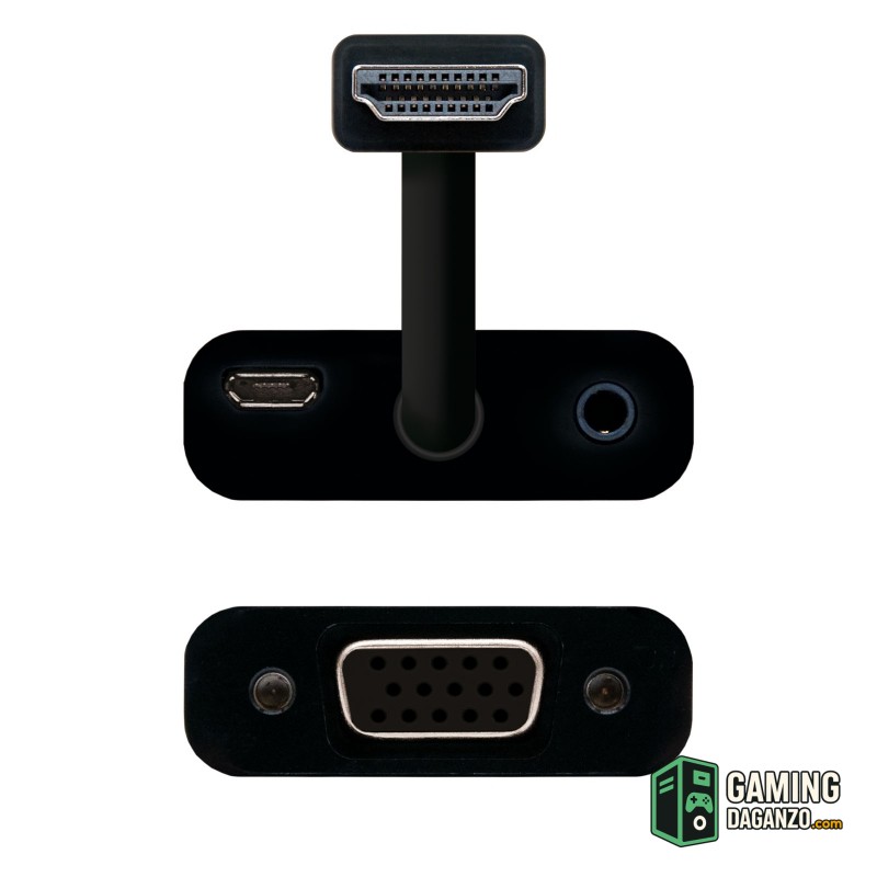 Nanocable Conversor HDMI/SVGA+AUDIO HDMI/M-SVGA/H-Accesorios Imagen y Sonido-1 Gamingdaganzo.com