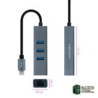 Nanocable Conversor USB-C Ethernet +3xUSB 3.0-Accesorios Redes-1 Gamingdaganzo.com