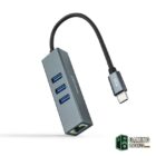 Nanocable Conversor USB-C Ethernet +3xUSB 3.0-Accesorios Redes Gamingdaganzo.com