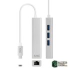 Nanocable Conversor USB-C Ethernet +3xUSB 3.0-Accesorios Redes Gamingdaganzo.com