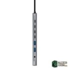 Nanocable Hub 8en1 USB-A+USB-C+HDMI+USB-C PD+Jack-Accesorios Imagen y Sonido-2 Gamingdaganzo.com
