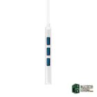 Nanocable Hub USB 3.0 4 x USB 3.0 10cm. Gris