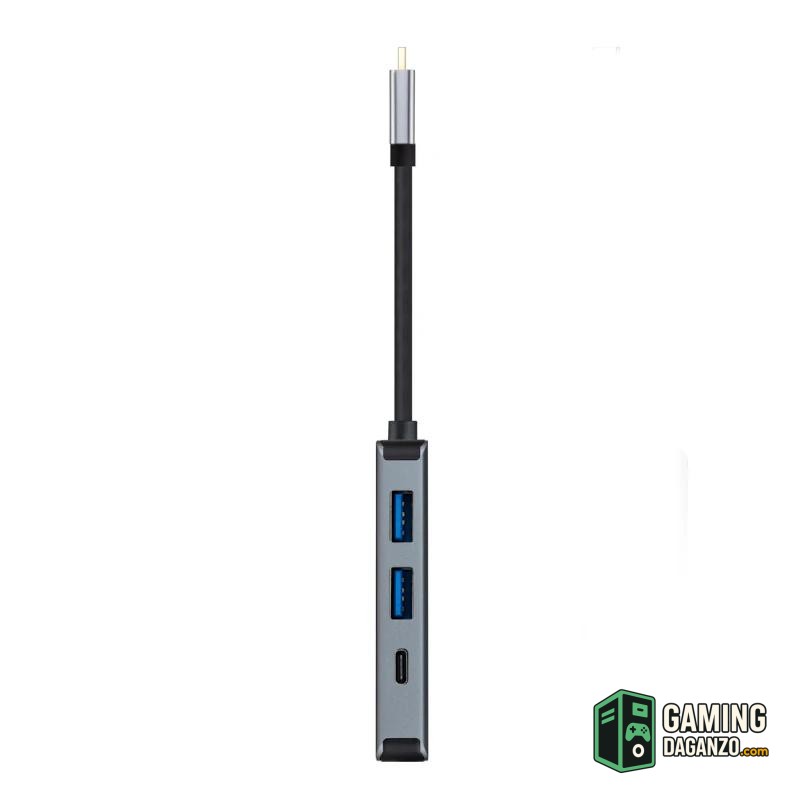 Nanocable Hub USB-C 3xUSB3.0+USB-C+USB-C PD 15cm