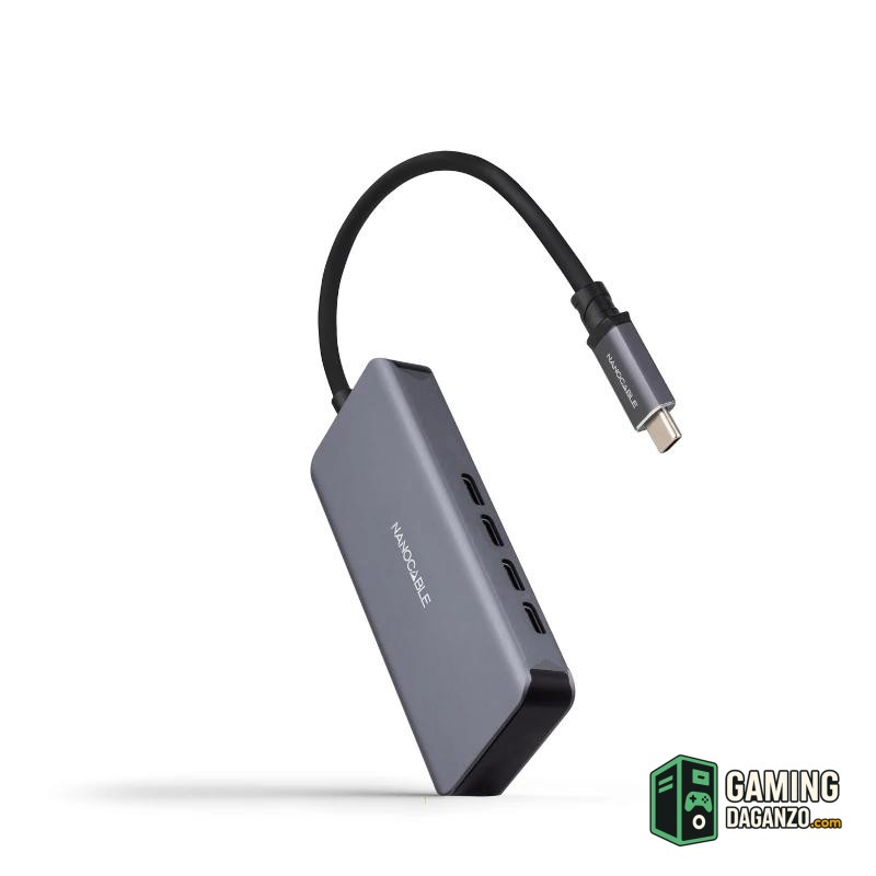 Nanocable HUB USB-C/M a 3xUSB-C/H ALUMINIO 10 cm