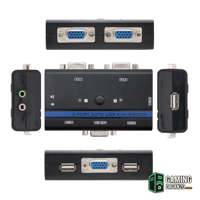 Nanocable KVM Switch VGA USB 1u-2PC+Cable-Accesorios Imagen y Sonido-1 Gamingdaganzo.com