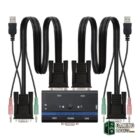Nanocable KVM Switch VGA USB 1u-2PC+Cable Nanocable KVM Switch VGA USB 1u-2PC+Cable-Accesorios Imagen y Sonido Gamingdaganzo.com