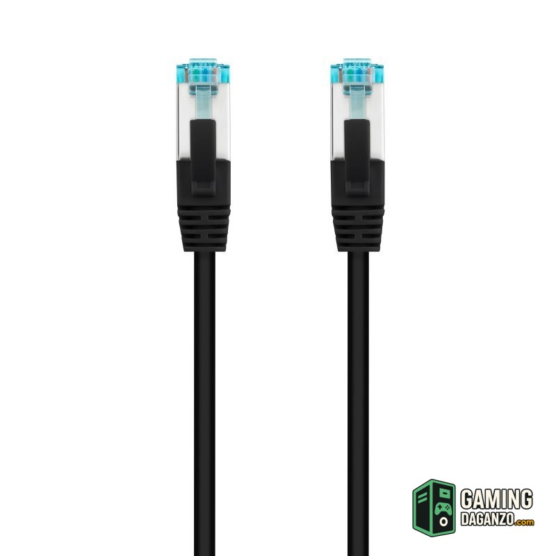 Nanocable Latiguillo Cat. 7 LSZH/SFTP 1M Negro-Accesorios Redes-1 Gamingdaganzo.com