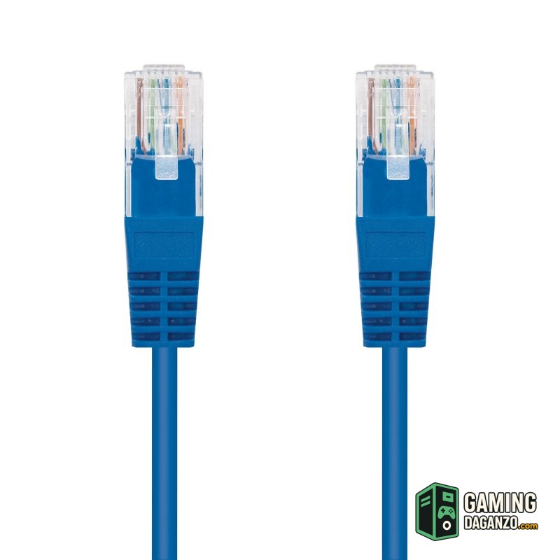 Nanocable Latiguillo Categoria 5 UTP 0,5 M Azul-Accesorios Redes-1 Gamingdaganzo.com