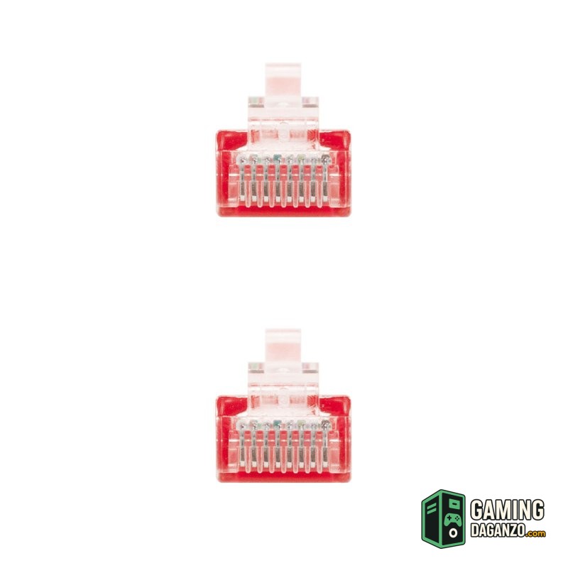 Nanocable Latiguillo Categoria 6 UTP 0.5 M Rojo-Accesorios Redes-1 Gamingdaganzo.com
