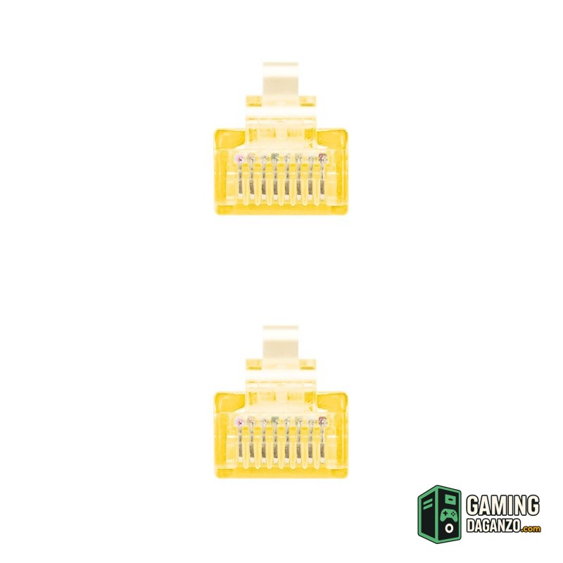 Nanocable Latiguillo Categoria 6 UTP 0,5M Amarillo-Accesorios Redes-1 Gamingdaganzo.com