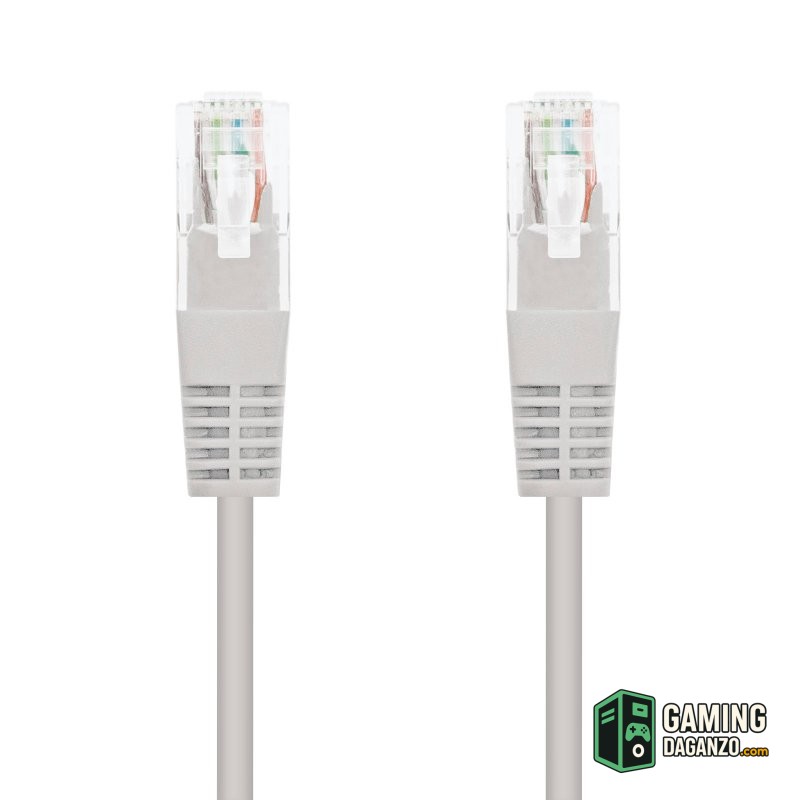 Nanocable Latiguillo Categoria 6 UTP 1,5 M Gris-Accesorios Redes-1 Gamingdaganzo.com