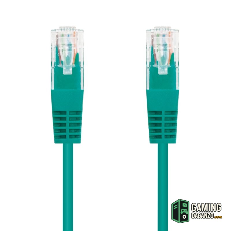 Nanocable Latiguillo RJ45 Cat. 6 UTP 3 M Verde-Accesorios Redes-1 Gamingdaganzo.com