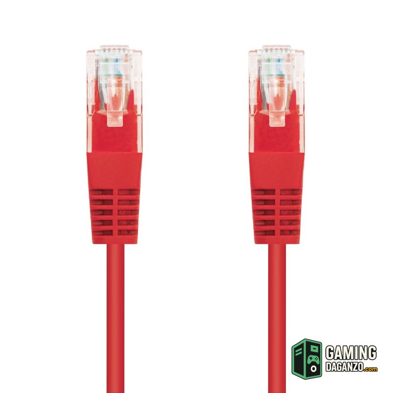 Nanocable Latiguillo RJ45 CAT.6 UTP Rojo, 3.0 M-Accesorios Redes-1 Gamingdaganzo.com