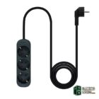 Nanocable Regleta de Enchufes 4 Tomas 1.4 m Negro