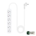 Nanocable Regleta de Enchufes 6 Tomas 1.4 m Blanco