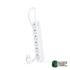 Nanocable Regleta de Enchufes 6 Tomas 1.4 m Blanco