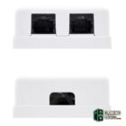 Nanocable Roseta Superficie CAT.6 UTP 2Tomas Blanc-Accesorios Redes Gamingdaganzo.com