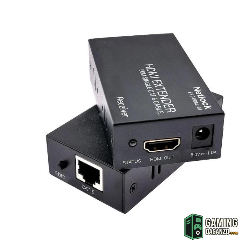 Netlock Extensor HDMI por RJ45 CAT.6 hasta 50mt.-Adaptadores red-1 Gamingdaganzo.com