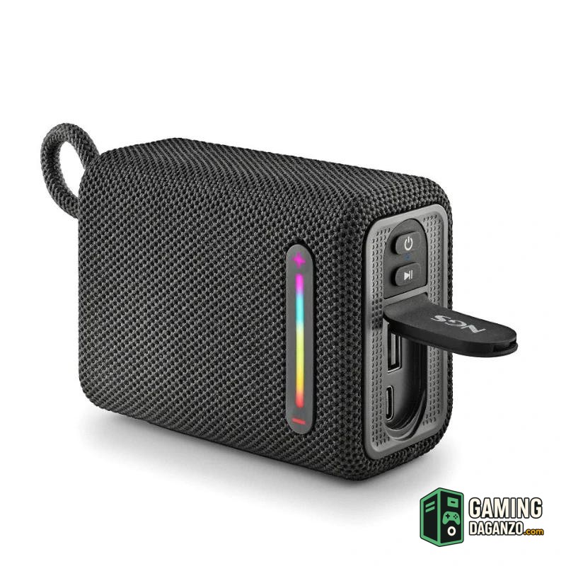 NGS Altavoz Rollerfuria1 BT RGB IPX6 Negro 15W-Audio-1 Gamingdaganzo.com