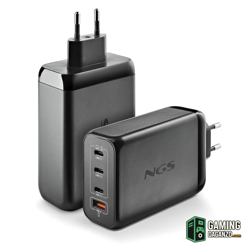 NGS CARGADOR ULTRARAPIDO240W 4 PUERTOS 3USB-C 1 US