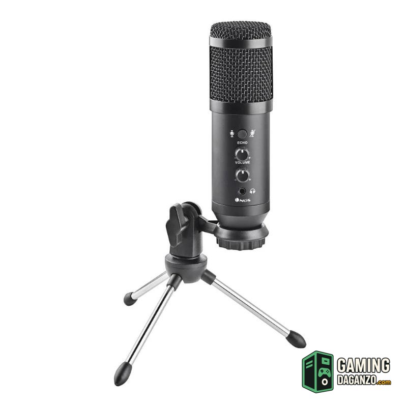 NGS MICROFONO UNIDIRECCIONAL CON TRIPODE Y USB-Audio-1 Gamingdaganzo.com
