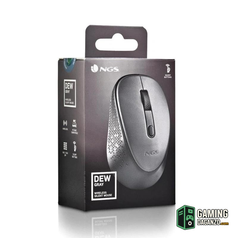 NGS RATON INALAMBRICO 800/1600DPI Gris-Teclados y ratones-1 Gamingdaganzo.com
