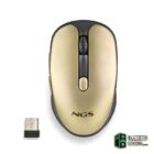 NGS Raton Inalambrico Recargable Silencioso Dorado-Teclados y ratones Gamingdaganzo.com