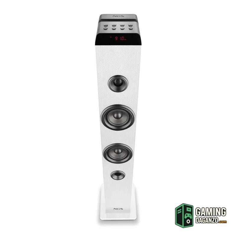 NGS Torre Sonido SKYCHARM PRO 50W BT Blanco-Audio-1 Gamingdaganzo.com