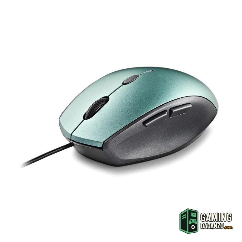 NGS WIRED ERGO SILENT MOUSE + USB TYPE C ADAPT ICE-Teclados y ratones-1 Gamingdaganzo.com