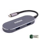 Nilox Mini dockstion usb-c HDMI, 5 EN 1, Plata-Accesorios Imagen y Sonido Gamingdaganzo.com