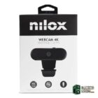 Nilox Webcam 4k, Enfoque Auto Negro
