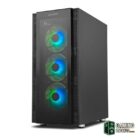 NOX Semitorre HUMMER AERO Hyperflow ARGB Negro-Cajas y fuentes-1 Gamingdaganzo.com