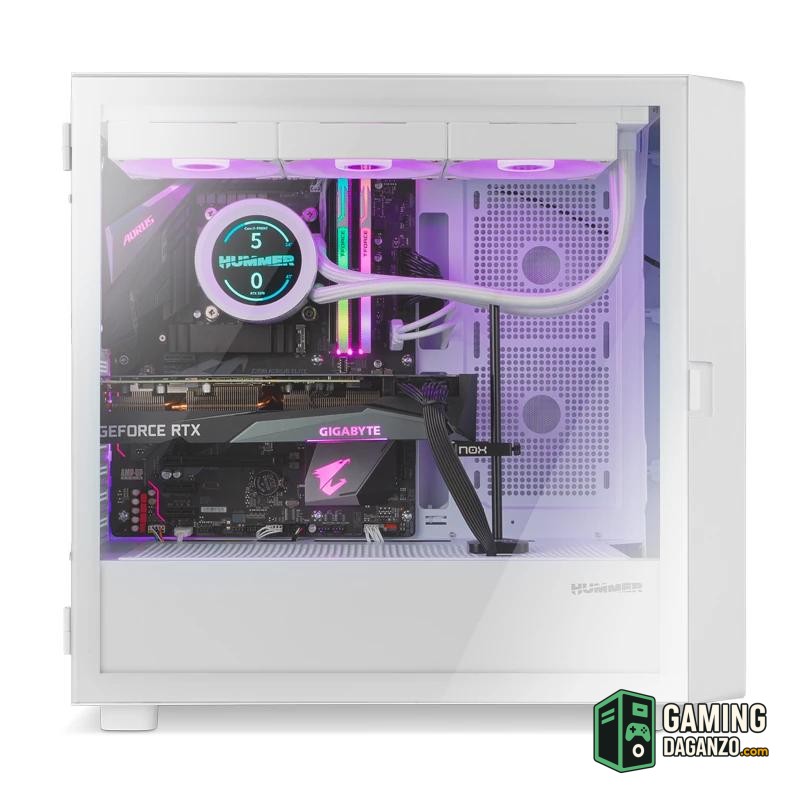 Nox Semitorre HUMMER BIOSpantalla LCD 8" BLANCO-Cajas y fuentes-1 Gamingdaganzo.com