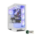 NOX Semitorre HUMMERGLOCK Blanca-Cajas y fuentes Gamingdaganzo.com