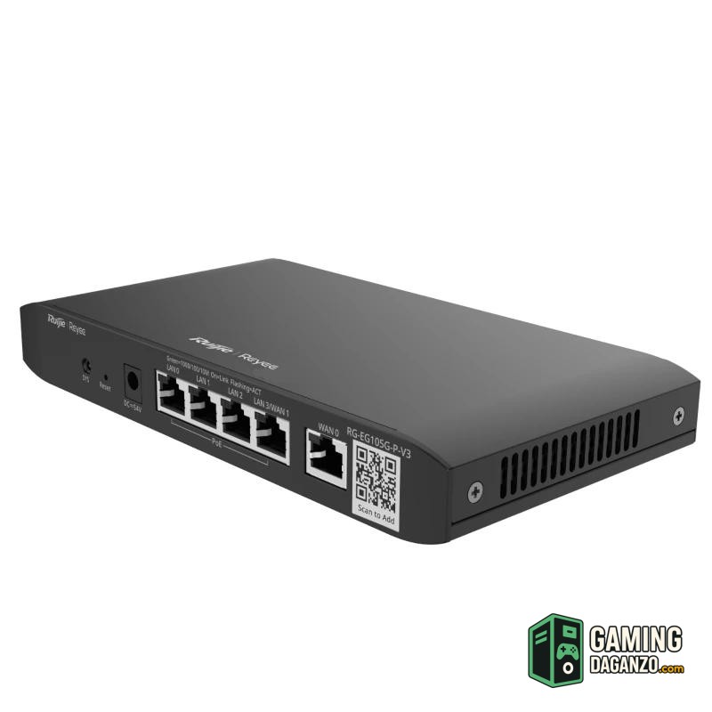 Reyee Cloud Router 5xGbE (4 POE+) 54W 2xWAN-Routers/Modems-1 Gamingdaganzo.com