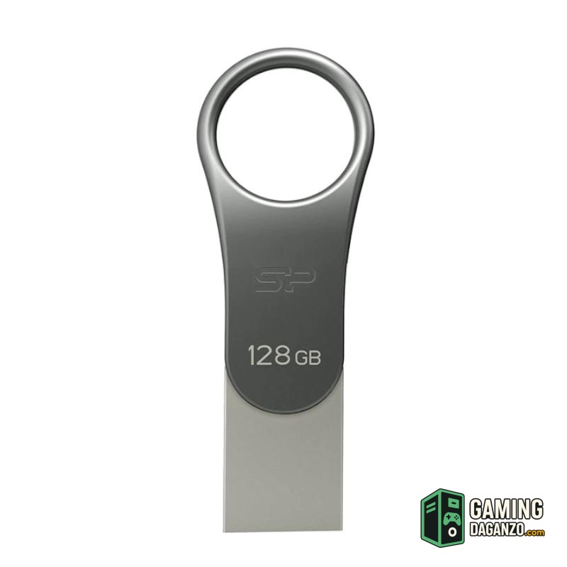 SP Lapiz USB C80 USB-C 3.2 128GB Dual Metalico-Almacenamiento externo-1 Gamingdaganzo.com