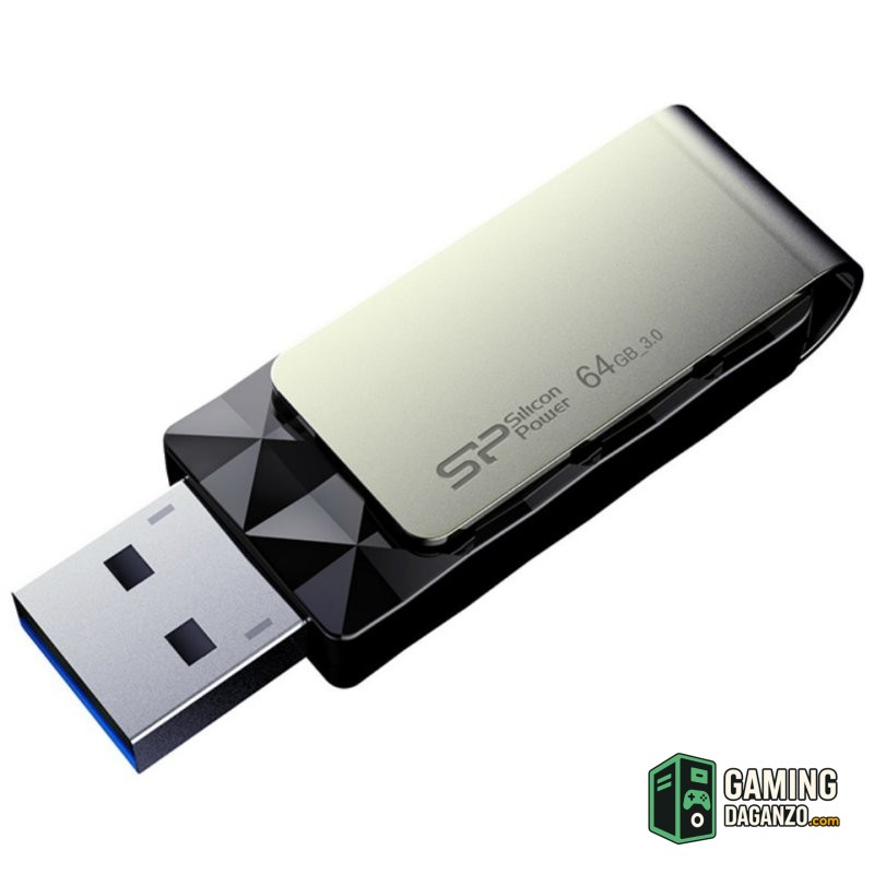 SP memoria USB Blaze B30 USB 3.1 Gen1 64GB Black-Almacenamiento externo-1 Gamingdaganzo.com