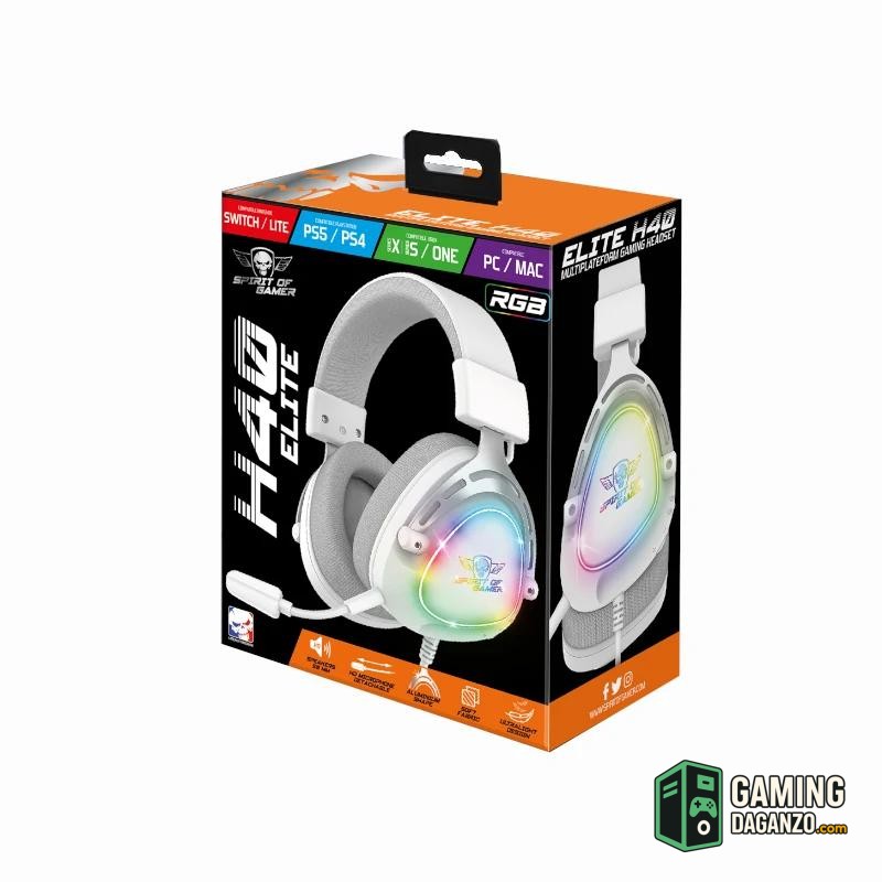 Spirit of Gamer Auriculares Elite H-40 Blanco-Audio-1 Gamingdaganzo.com