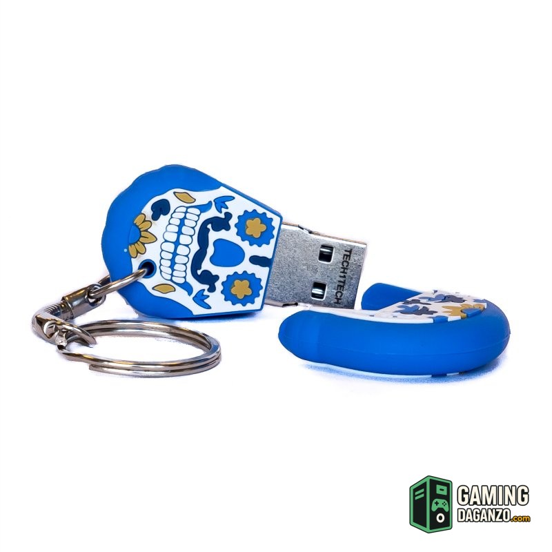 TECH ONE TECH Calavera Blue Monday 32 Gb USB 2.0-Almacenamiento externo-1 Gamingdaganzo.com