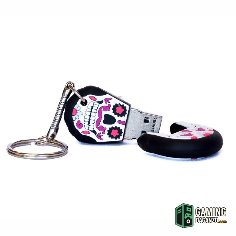 TECH ONE TECH Calavera Pinky 32 Gb USB 2.0-Almacenamiento externo-1 Gamingdaganzo.com
