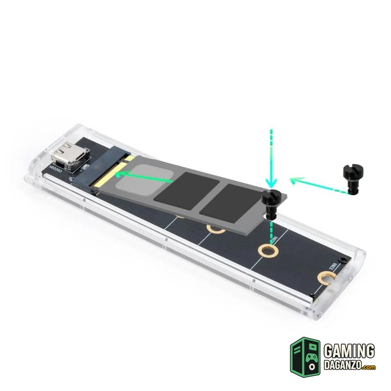 Tooq Caja Externa SSD M.2 NGFF/NVMe Transparente-Accesorios Almacenamiento-1 Gamingdaganzo.com