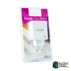 TOOQ Cargador pared GAN 2xUSB-C 1xUSB-A 45W+20W