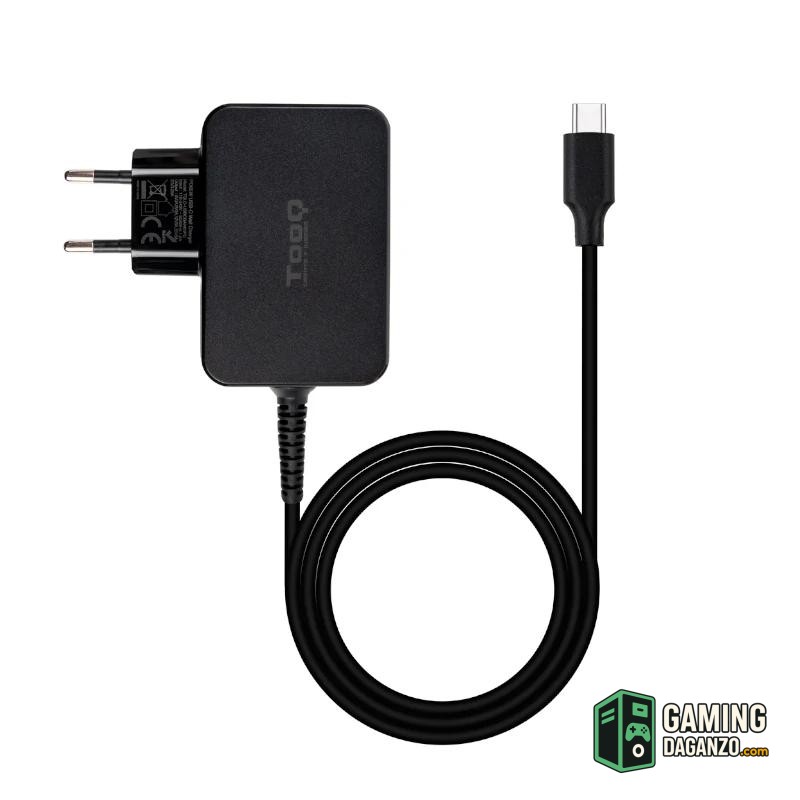 Tooq Cargador portatil GAN USB-C PD 65W Negro