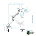Tooq DB4032TNR-G Soporte mesa monitor/tv 17-32"-Accesorios Imagen y Sonido-2 Gamingdaganzo.com