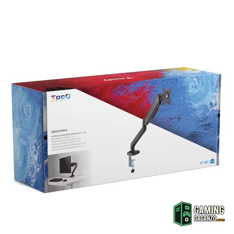 Tooq DB5032TNR-B Soporte mesa 1 brazo 17"-32"-Accesorios Imagen y Sonido-1 Gamingdaganzo.com