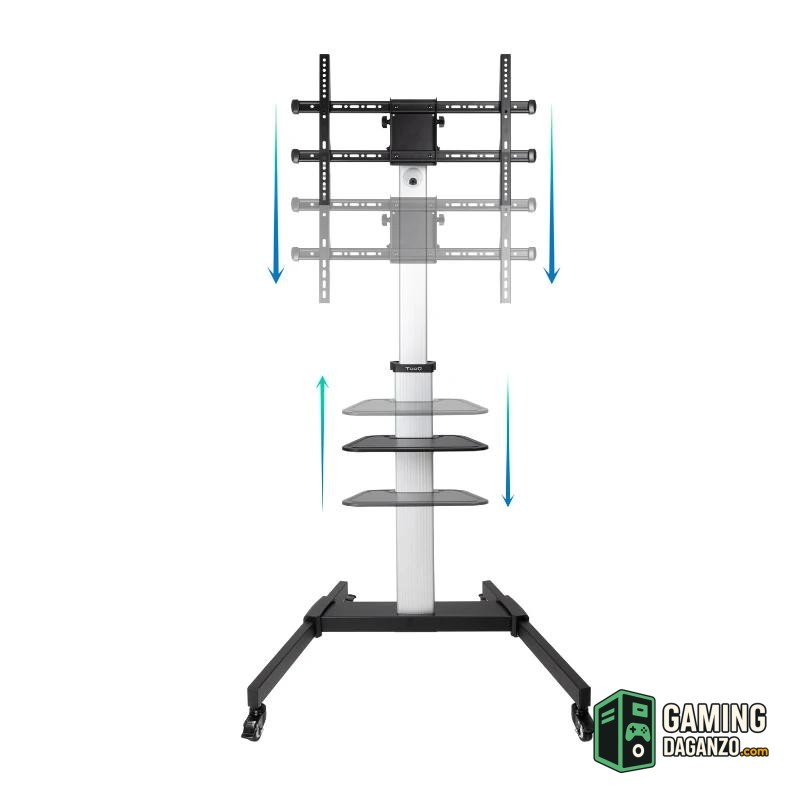 Tooq FS1886M-B Soporte suelo ruedas Hera 37"-86"-Accesorios Imagen y Sonido-1 Gamingdaganzo.com