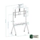 Tooq FS20208M-B Soporte suelo iSTAR 55"-100"-Accesorios Imagen y Sonido-3 Gamingdaganzo.com