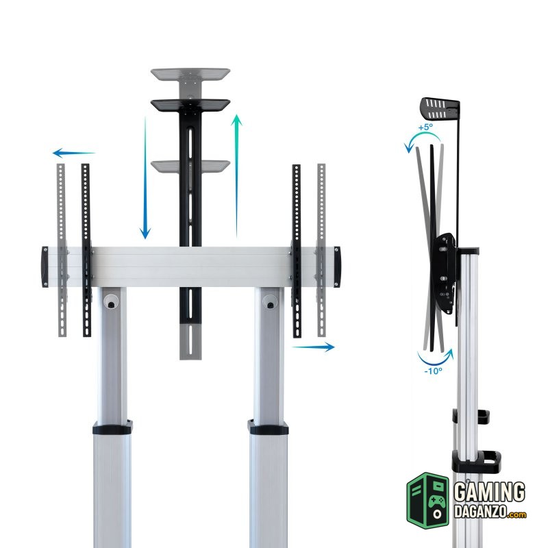 Tooq FS20300M-B Soporte suelo 60"-100" aluminio co-Accesorios Imagen y Sonido-1 Gamingdaganzo.com