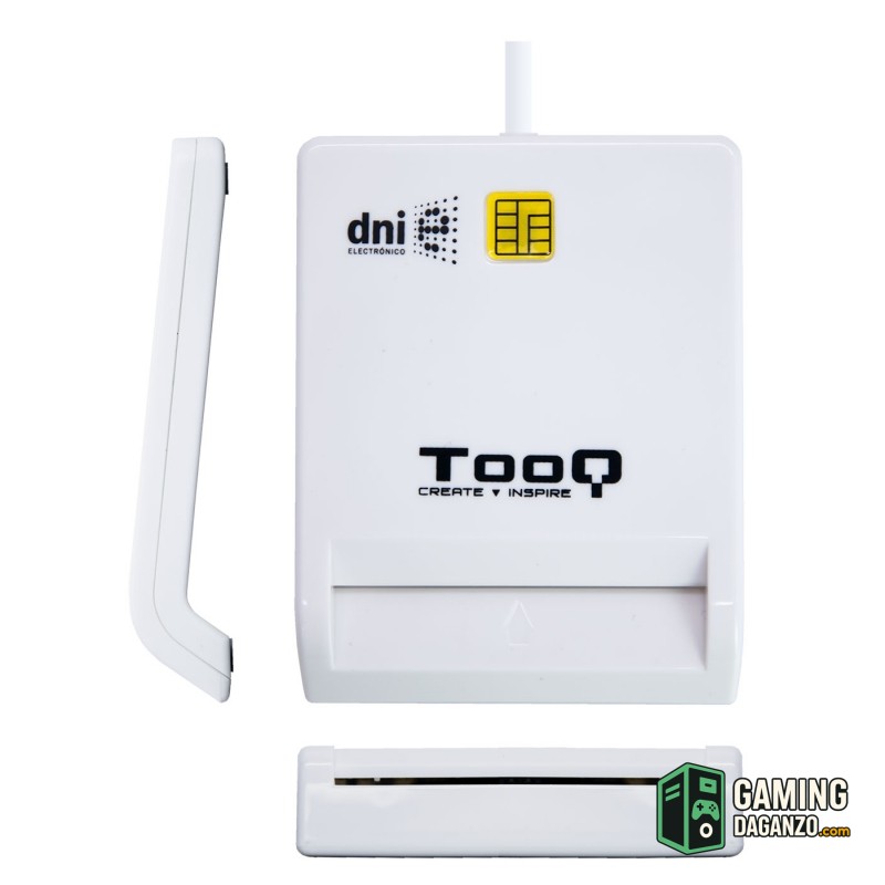 Tooq Lector de tarjetas DNIE usb 2.0 blanco-Lectores tarjetas-1 Gamingdaganzo.com